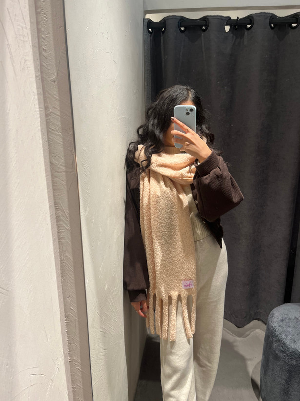 بیگ اسکارف تدی کرم - فروشگاه هیبو دیزاین