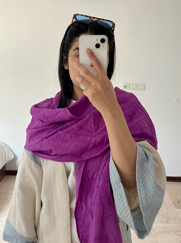 شال پیلیسه بنفش