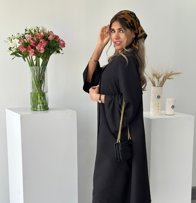 مینی اسکارف پلنگی قهوه ای